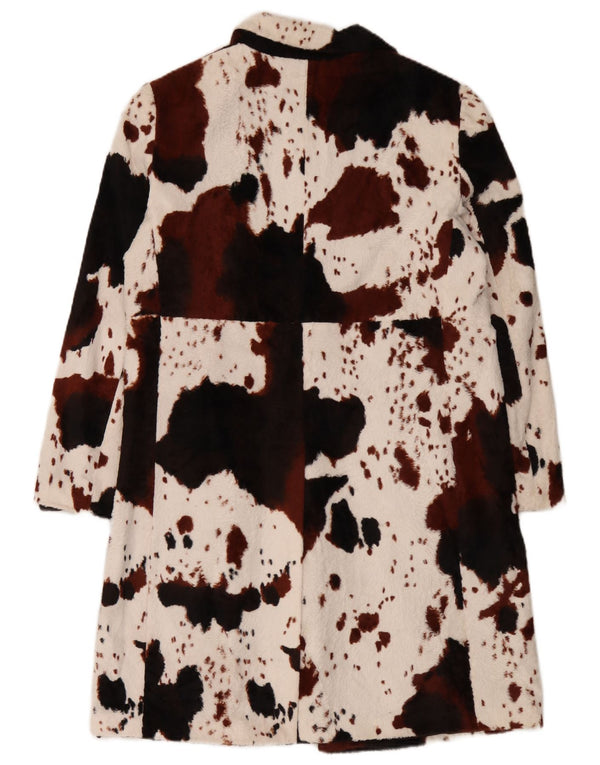 Palton pentru femei Betty Barclay UK 14 Medium White Animal Print Bumbac