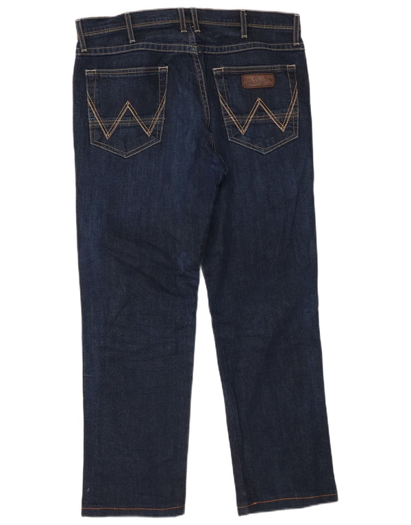 WRANGLER Blugi Roxboro drepte pentru bărbați W32 L34 bumbac albastru