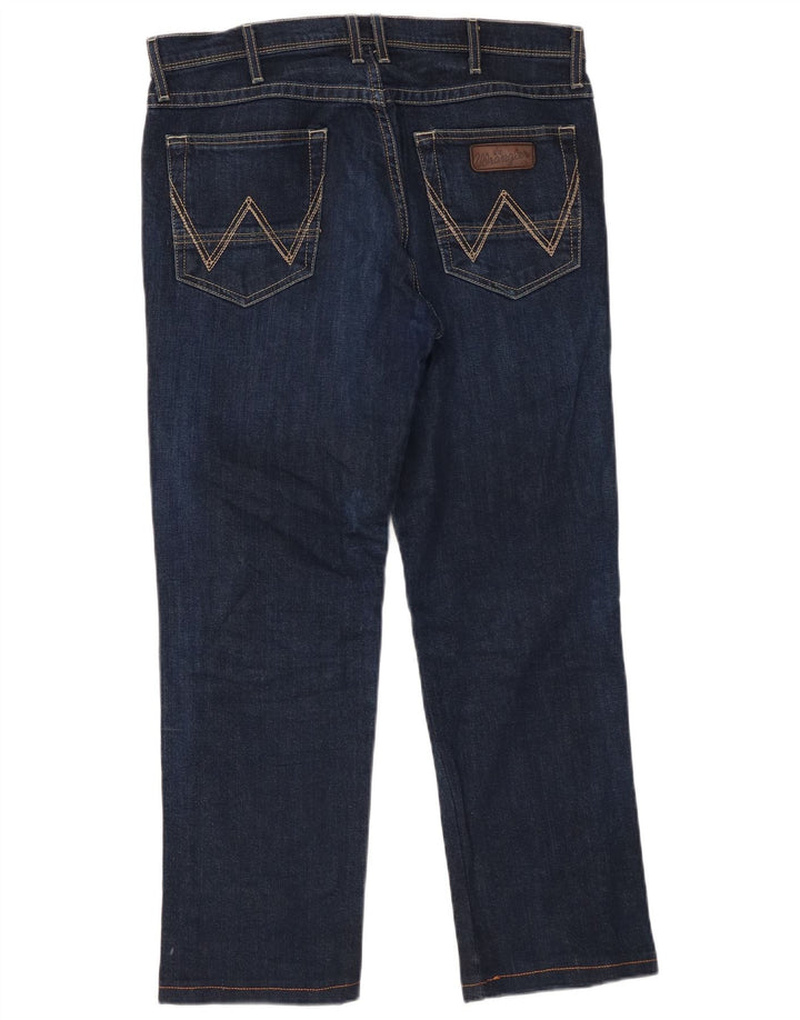 WRANGLER Blugi Roxboro drepte pentru bărbați W32 L34 bumbac albastru