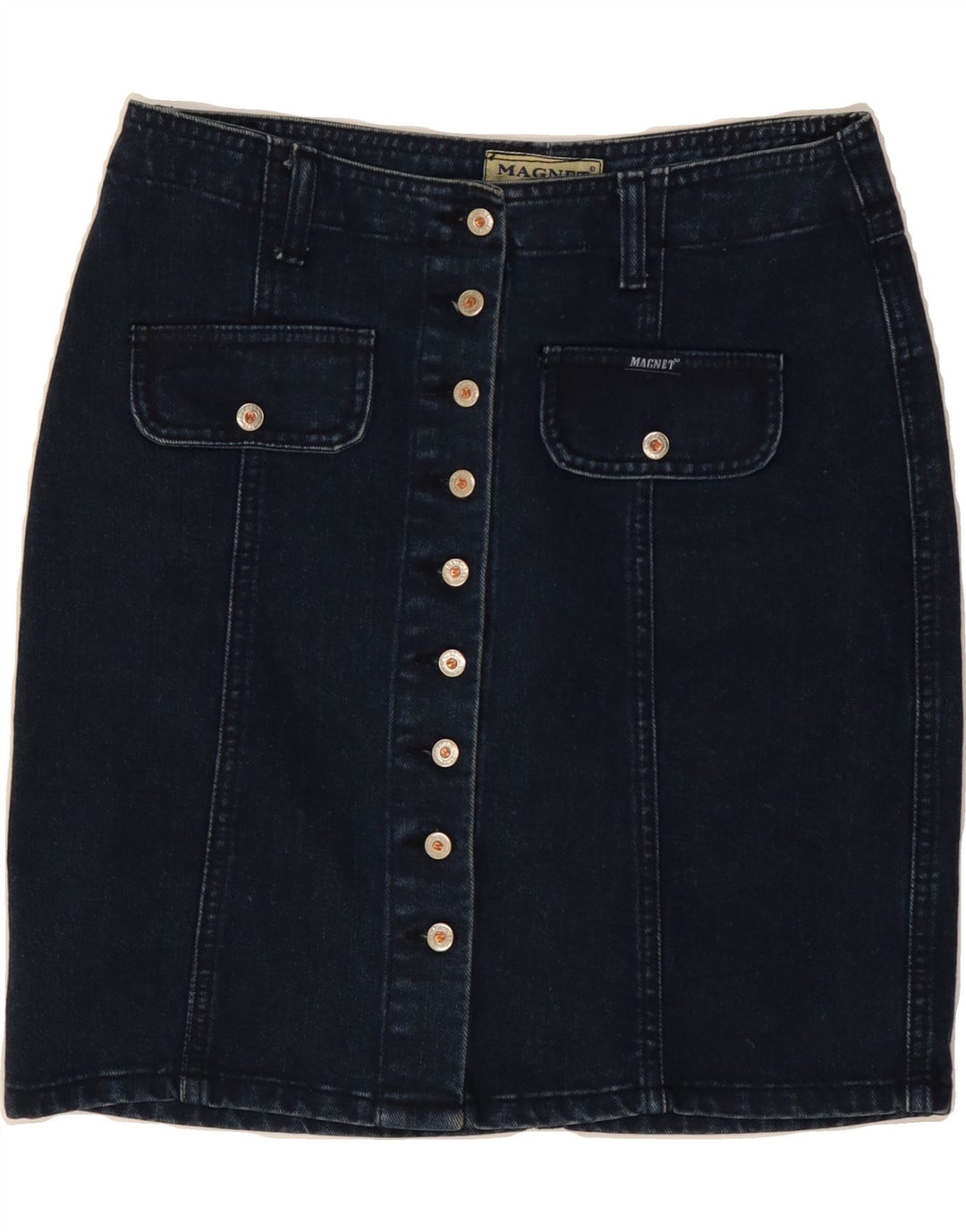 Fusta de blugi pentru femei VINTAGE IT 40 Small W27 Bleumarin