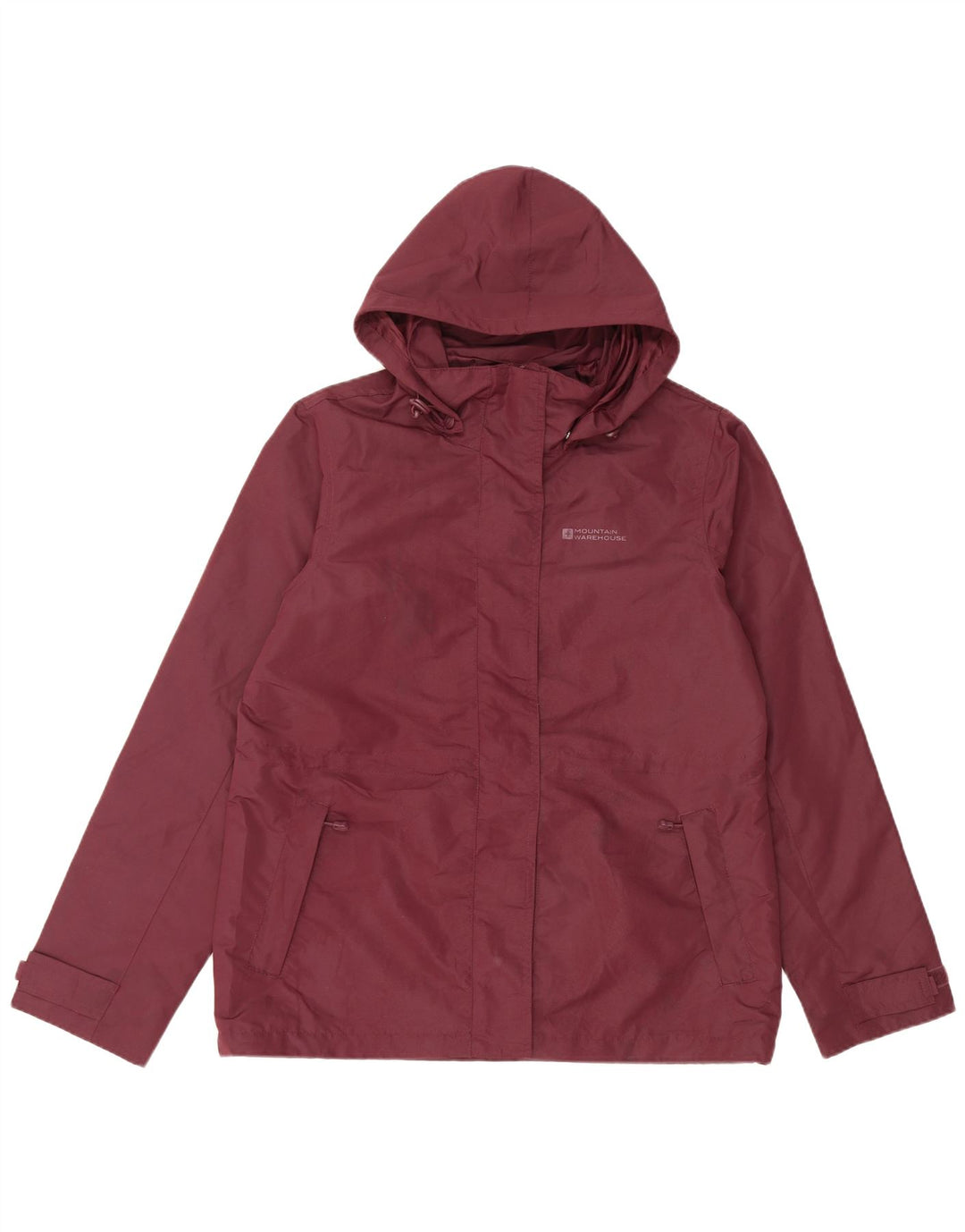 Jachetă de ploaie cu glugă pentru femei Mountain Warehouse UK 12 Burgundy mediu