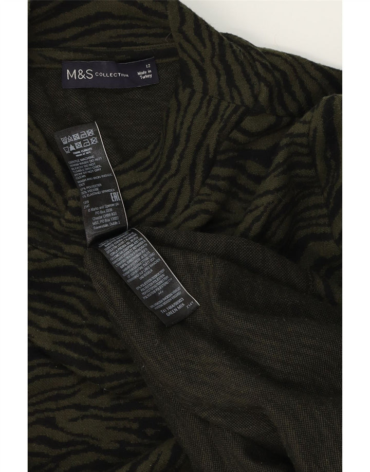 Rochie cort cu mânecă lungă pentru femei Marks & Spencer UK 12 verde mediu