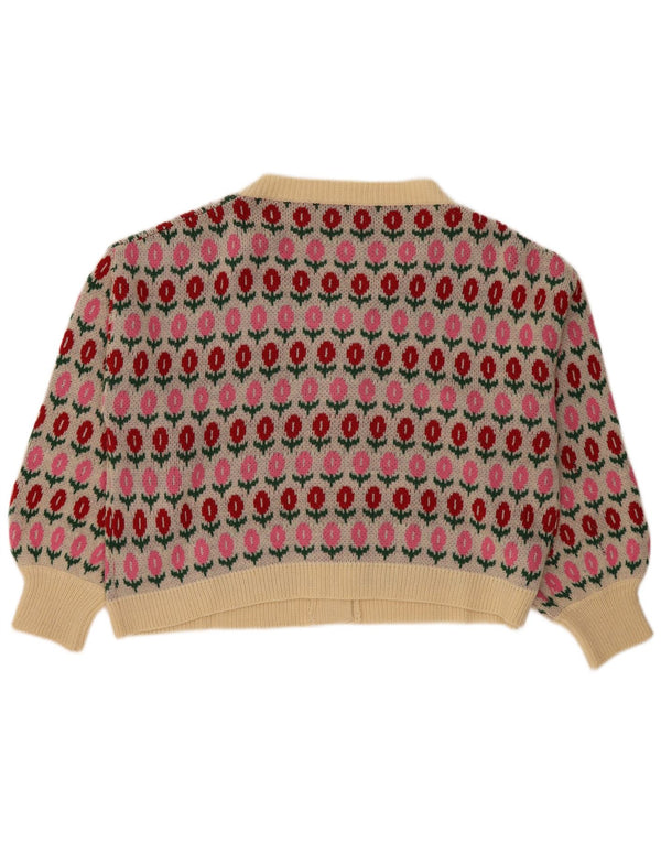 Pulover pentru femei Shein Curve Crop Cardigan UK 20 2XL Multicolor Floral