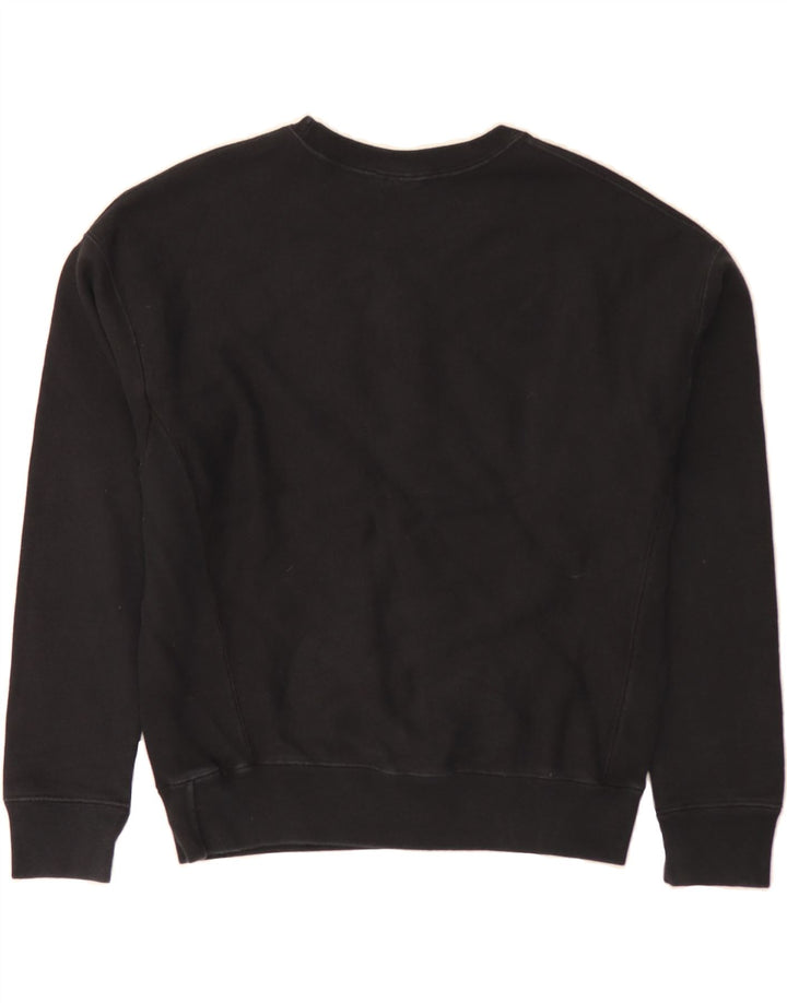 CHAMPION Womens Sweatshirt Jumper UK 14 Medium Black Cotton Vintage Champion and Second-Hand Champion from Messina Hembry 