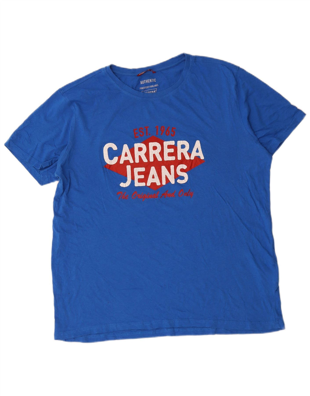 Tricou grafic pentru bărbați Carrera Top XL Bumbac albastru