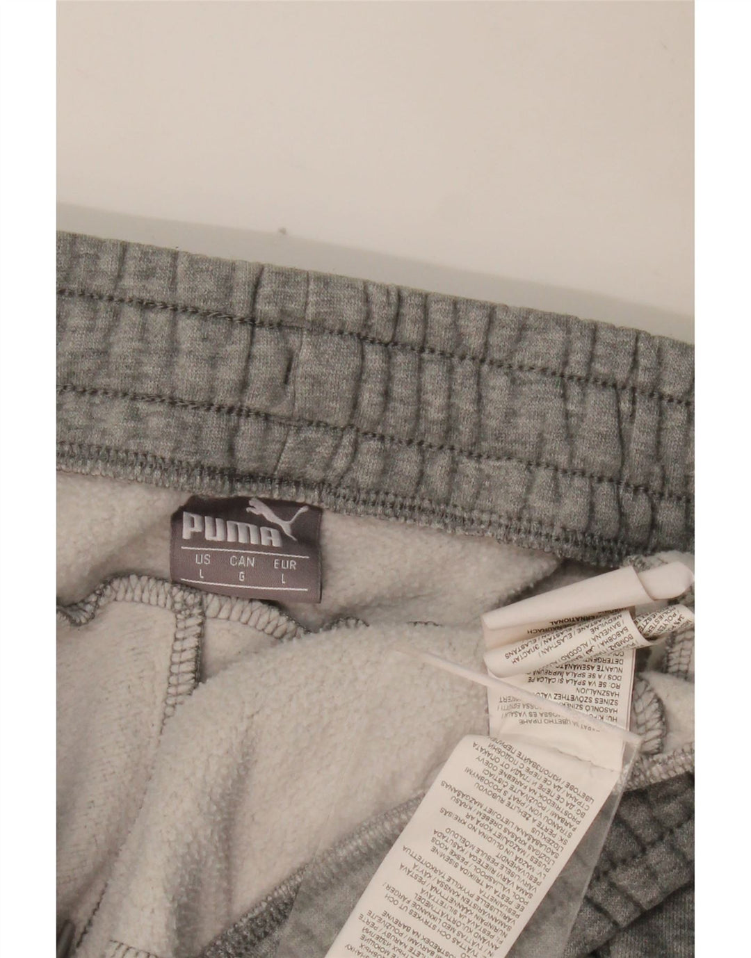 Pantaloni de trening PUMA pentru bărbați Joggeri mari, gri bumbac cu pete