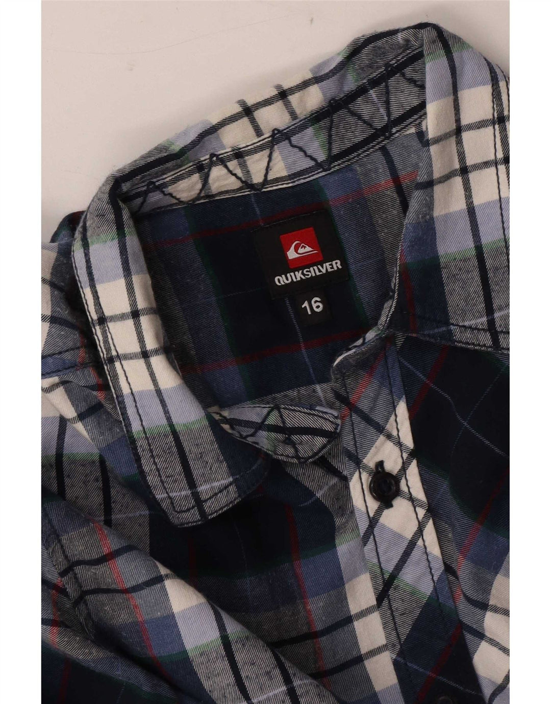 Cămașă de flanel pentru băieți Quiksilver 15-16 ani, albastru bleumarin, carouri