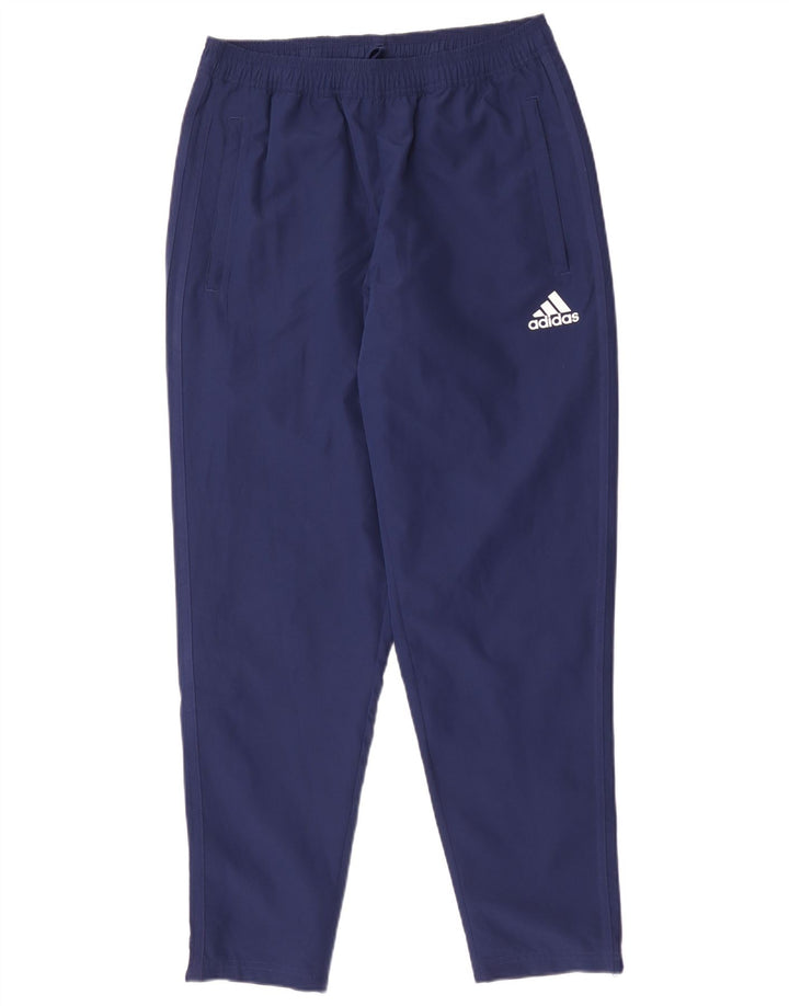 Pantaloni de trening Adidas Climalite pentru bărbați, poliester mediu bleumarin