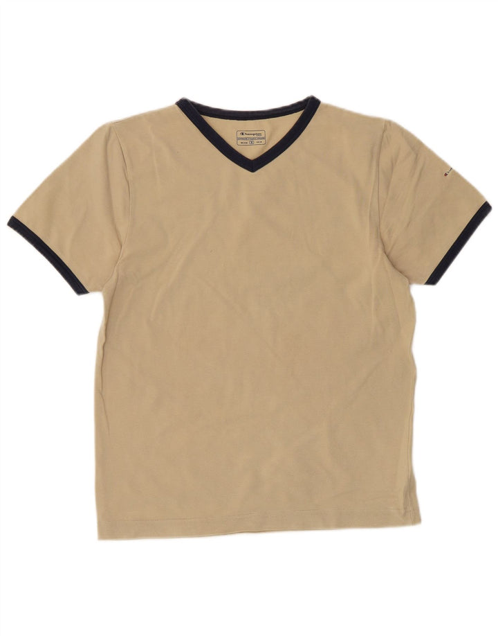 Tricou pentru femei CHAMPION Top UK 10 Small Beige Bumbac