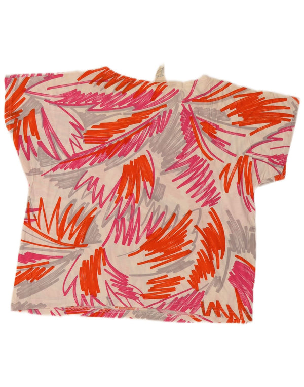 Tricou Vintage pentru femei Top UK 16 mare, multicolor, floral, bumbac