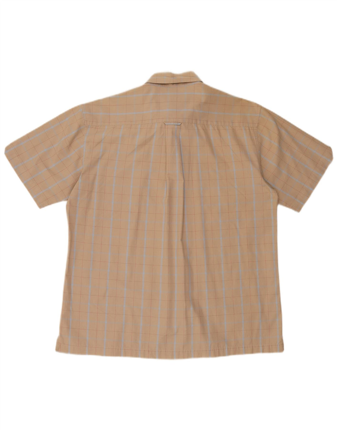 Cămașă cu mânecă scurtă pentru bărbați Ben Sherman, în carouri mari, bej