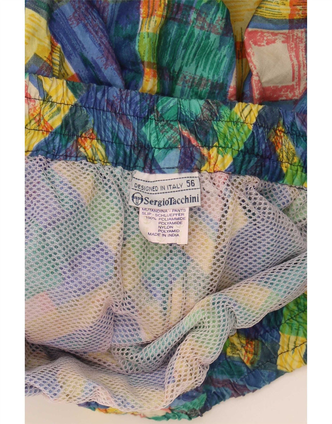 Sergio Tacchini Pantaloni scurți de înot pentru bărbați IT 56 XL Multicolor Geometric