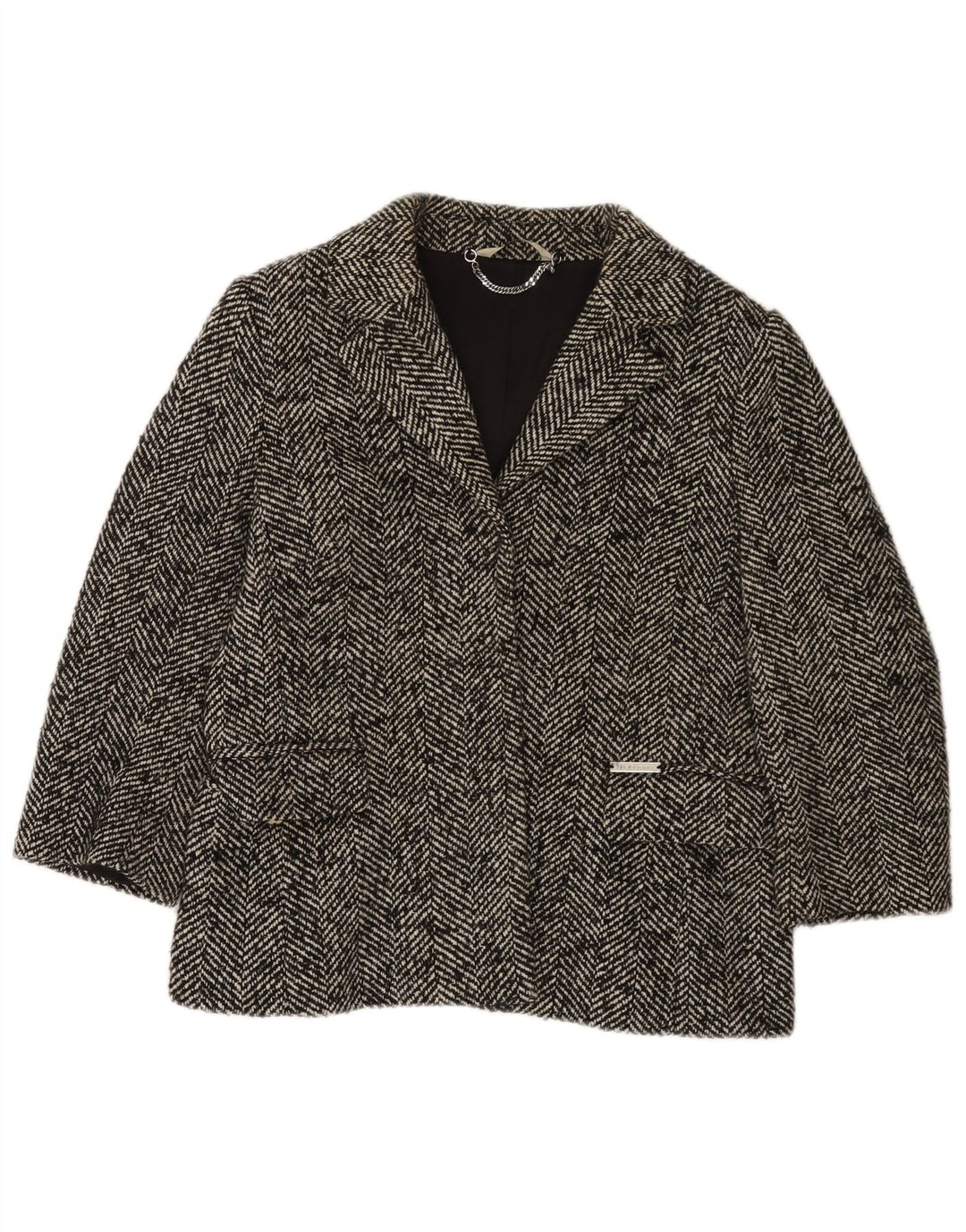 Jachetă Liu Jo pentru femei, cu mâneci 3/4, UK 14, gri mijlociu