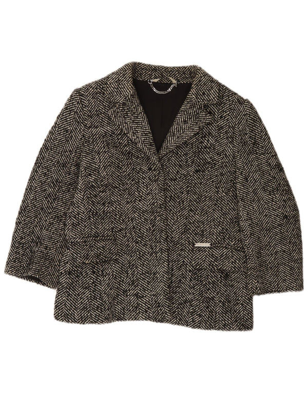 Jachetă Liu Jo pentru femei, cu mâneci 3/4, UK 14, gri mijlociu