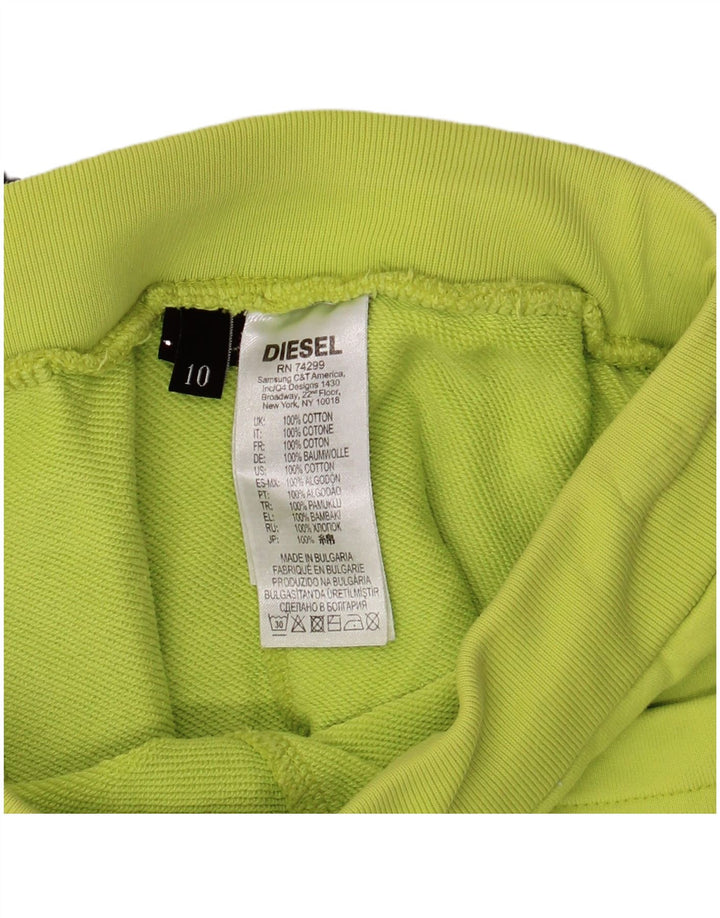 Pantaloni scurți sport pentru băieți Diesel 9-10 ani, bumbac verde