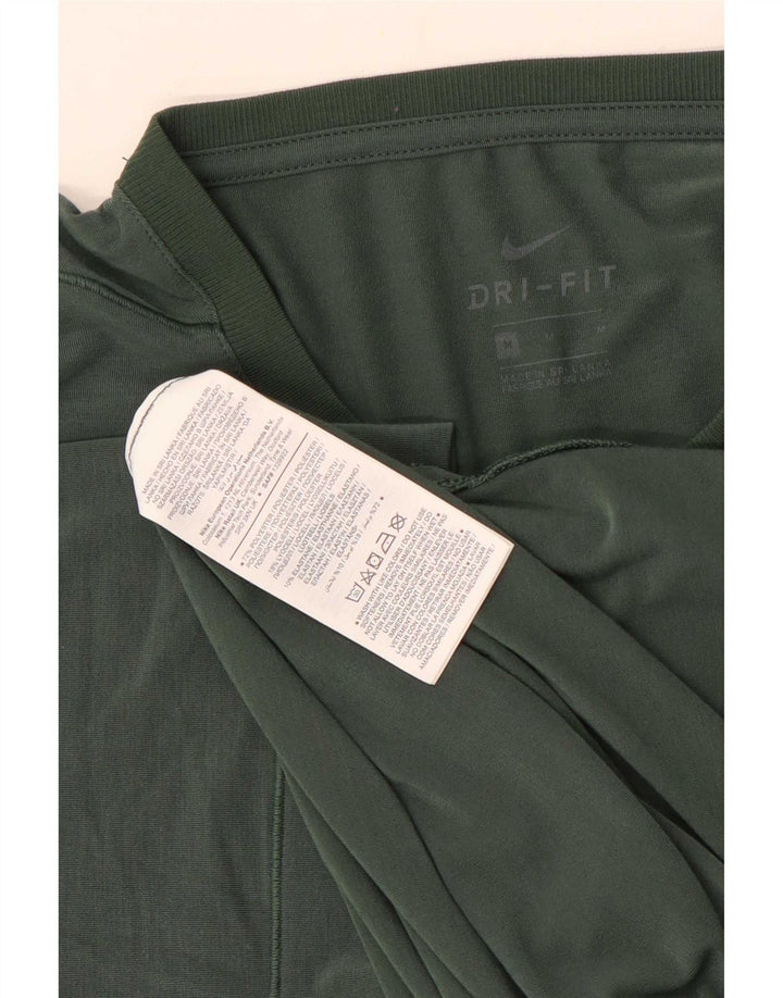 Tricou pentru bărbați Nike Dri Fit Top Poliester verde mediu