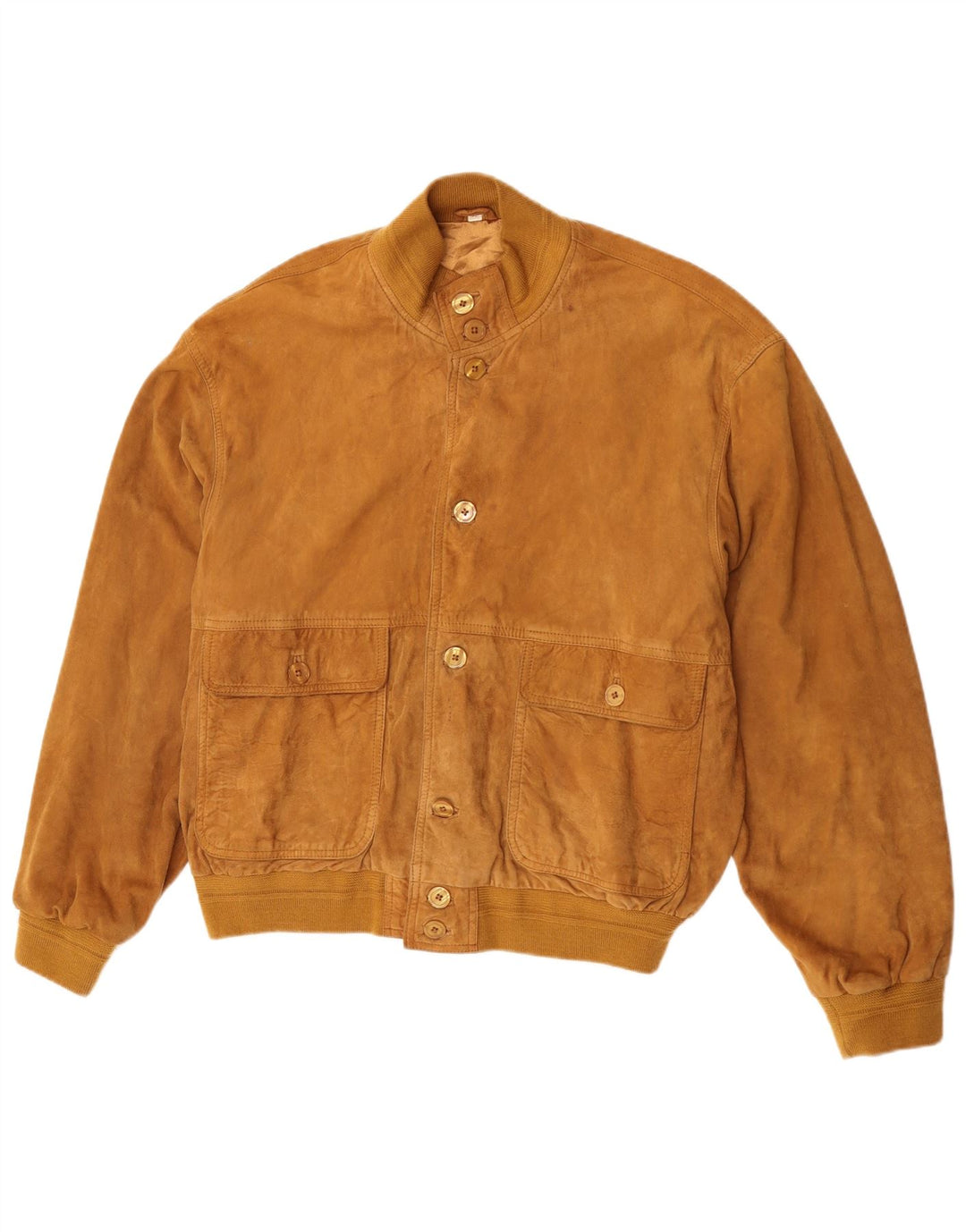 Jachetă Bomber Vintage pentru bărbați din piele intoarsa IT 52 XL din piele maro