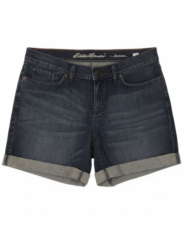 Pantaloni scurți din blugi pentru femei Eddie Bauer Boyfriend US 8 Medium W34 Bumbac bleumarin
