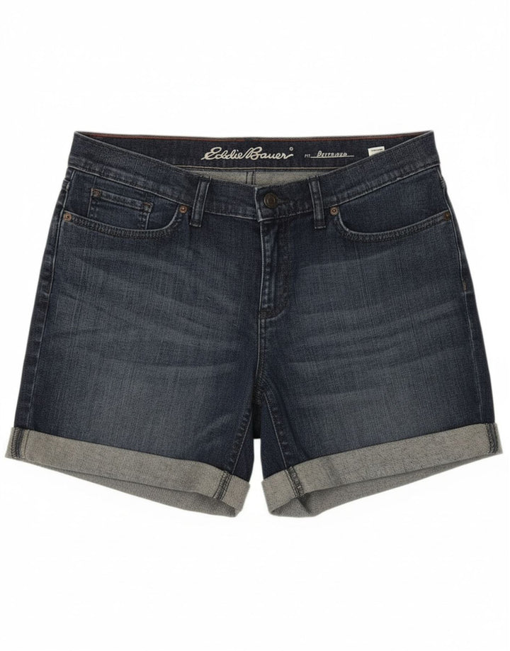 Pantaloni scurți din blugi pentru femei Eddie Bauer Boyfriend US 8 Medium W34 Bumbac bleumarin