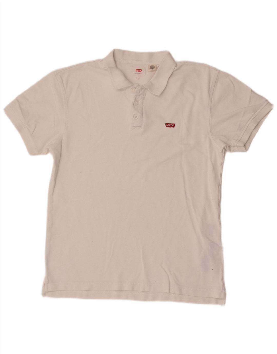 Tricou polo Levi's pentru bărbați, bumbac alb mediu