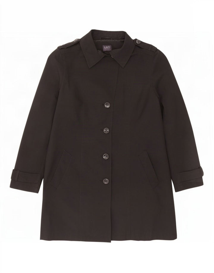Trench pentru femei Marks & Spencer UK 16 Poliester negru mare