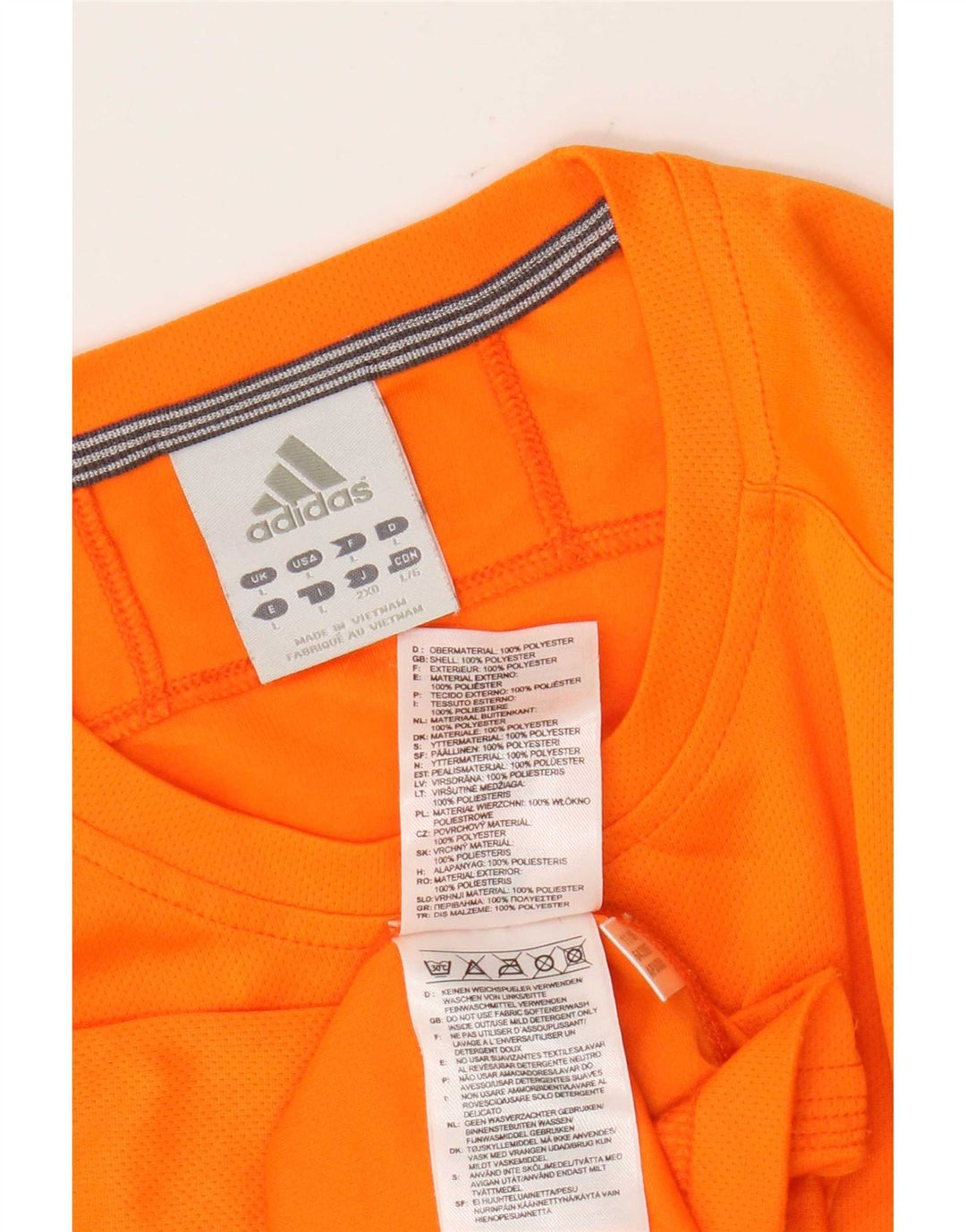 Tricou Adidas Climalite pentru bărbați Top mare poliester portocaliu