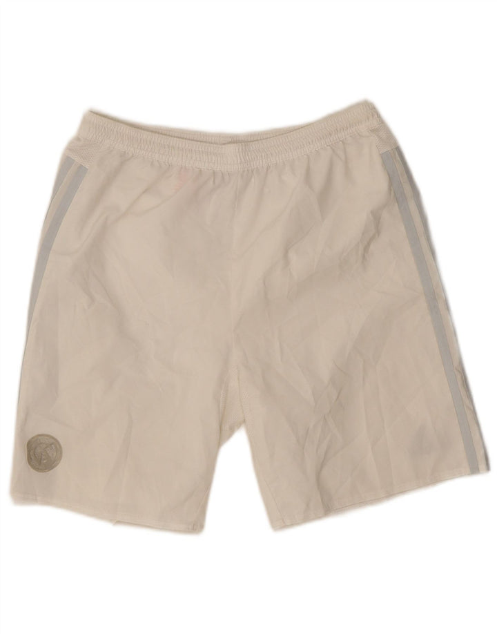 Pantaloni scurți sport adidas Climacool pentru băieți 13-14 ani, alb, poliester