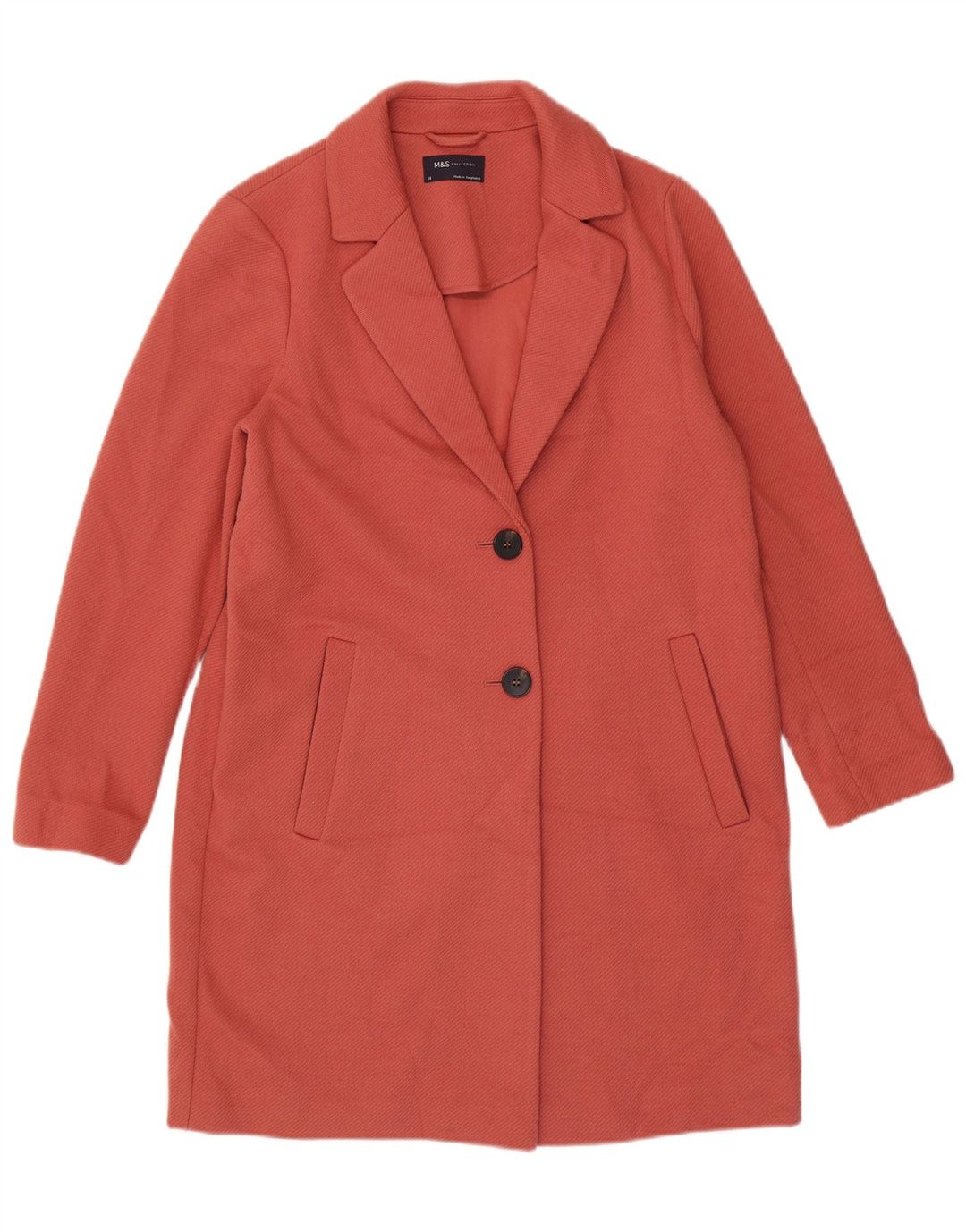 Palton pentru femei Marks & Spencer UK 14 Poliester roz mediu
