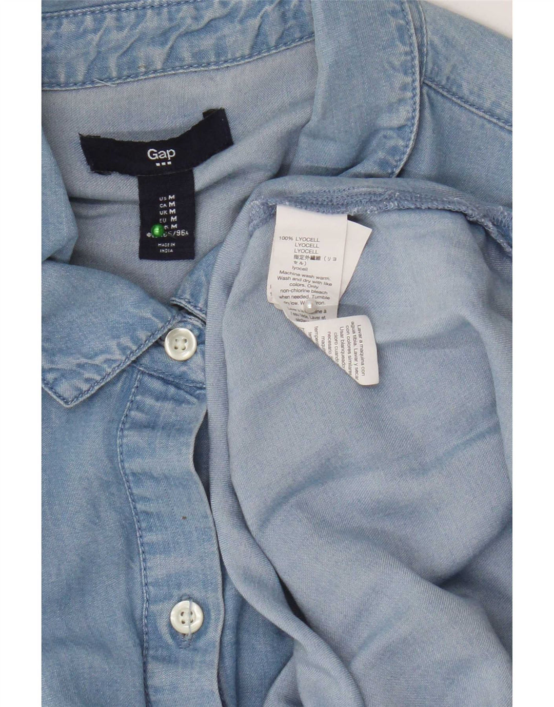 Cămașă din denim pentru femei Gap UK 14 Medium Blue Lyocell