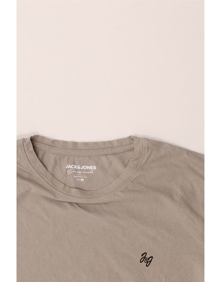 JACK & JONES Mens T-Shirt Top Medium Grey Cotton Vintage Jack & Jones and Second-Hand Jack & Jones from Messina Hembry 
