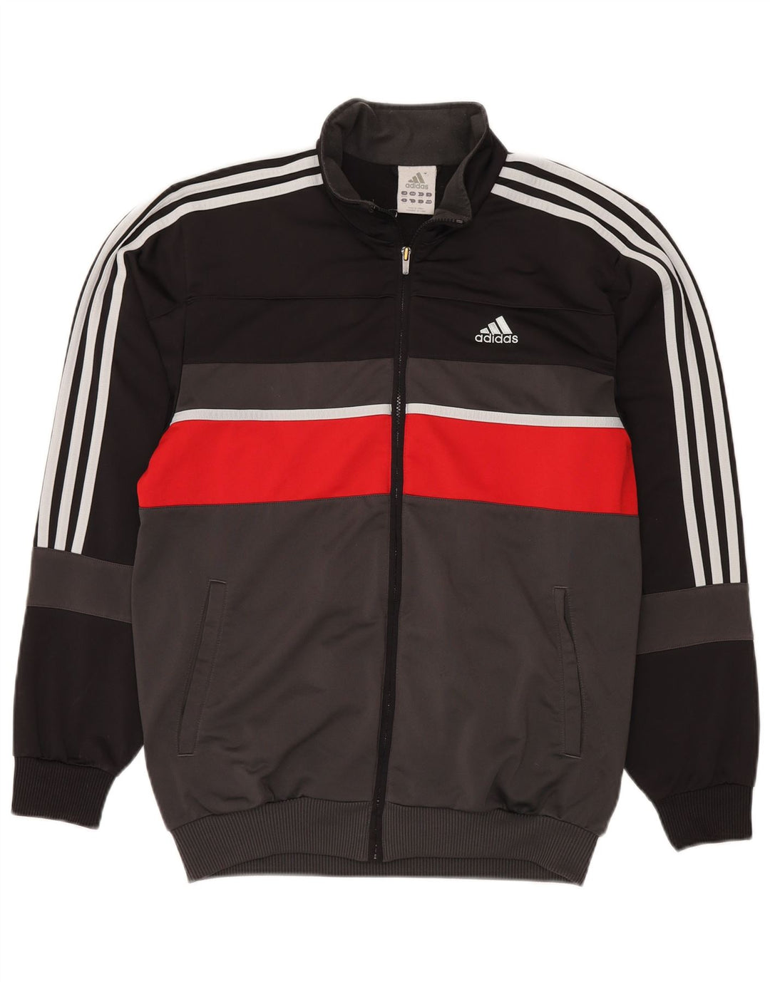 Jachetă de trening pentru bărbați Adidas UK 38/40 Medium Black Colorblock