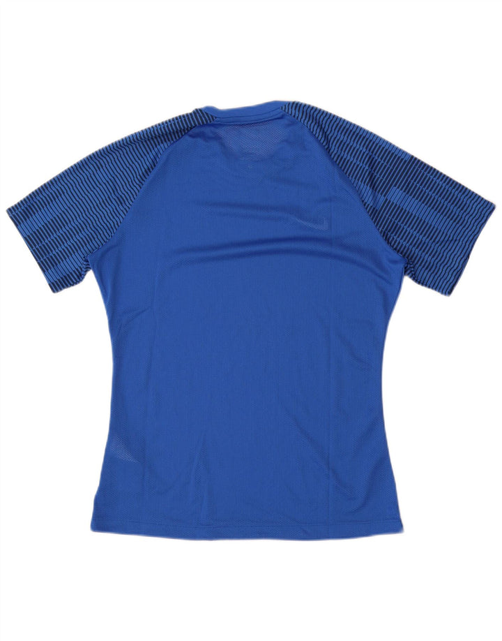 Tricou pentru bărbați Nike Dri Fit Slim Fit Top Poliester cu dungi albastre medii