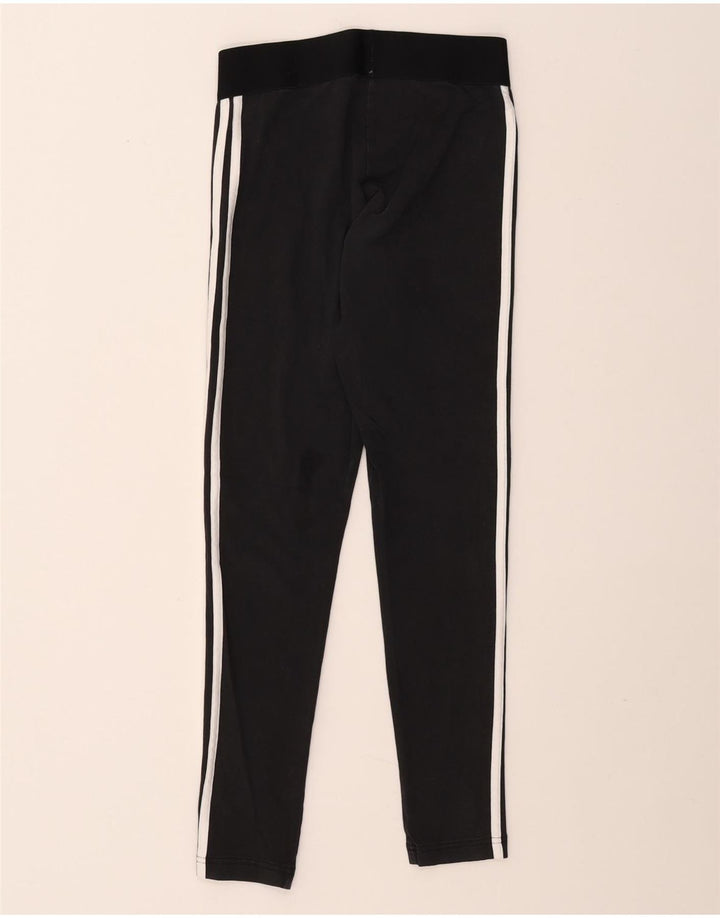 Leggings ADIDAS pentru femei, cu ajustare strânsă, UK 8/10, bumbac negru mic