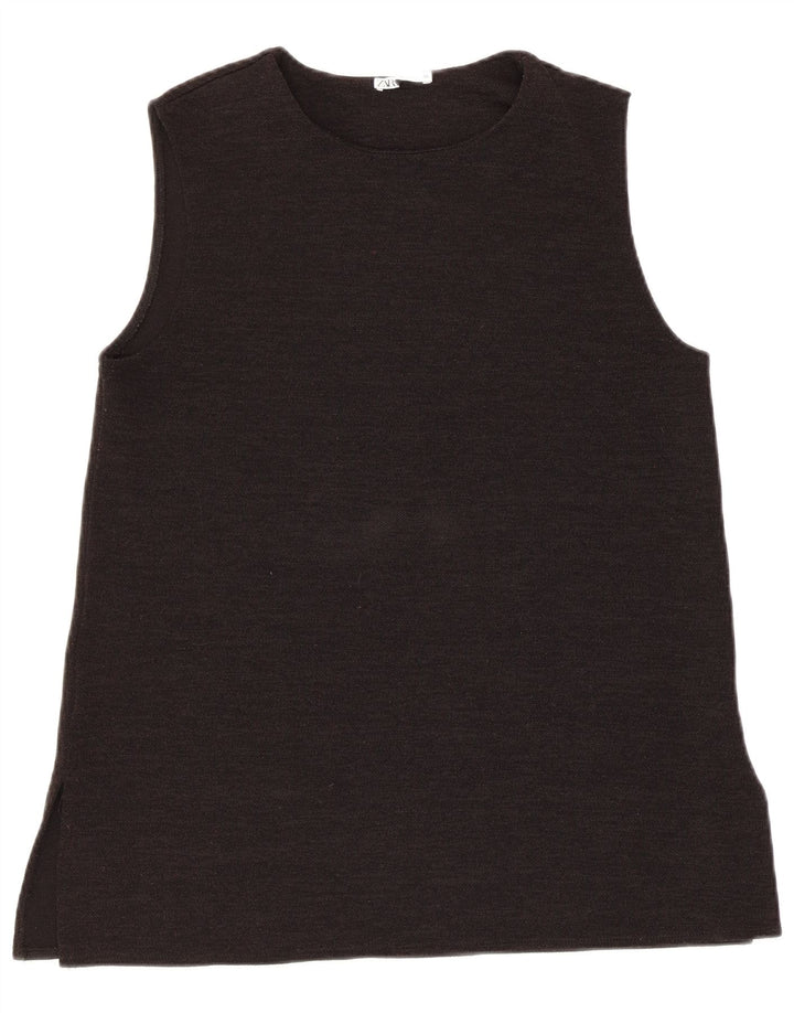 Vesta Top Femei ZARA UK 12 Medium Negru