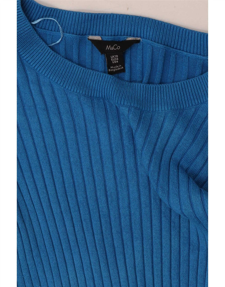 Pulover pentru femei M&Co cu gâtul cu barca UK 10 Small Blue