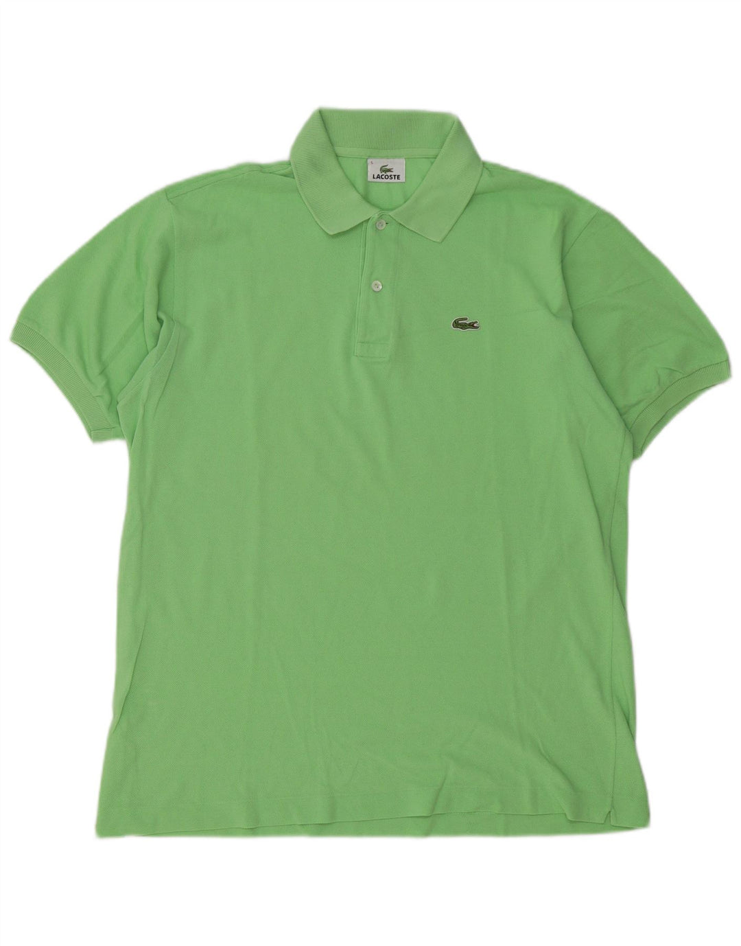Tricou polo Lacoste pentru bărbați, mărimea 5, bumbac verde mare