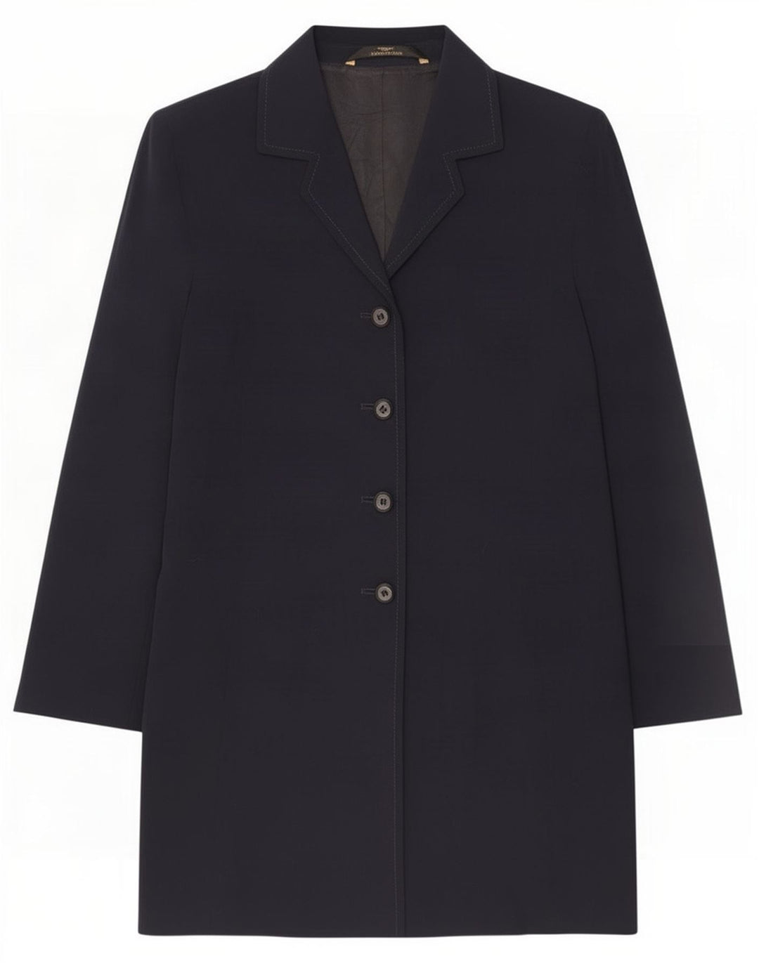 Palton pentru femei Marks & Spencer St. Michael UK 14 mare, poliester bleumarin