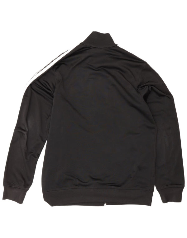 Adidas Mens Tracksuit Top Jacket UK 38/40 Medium Black Polyester