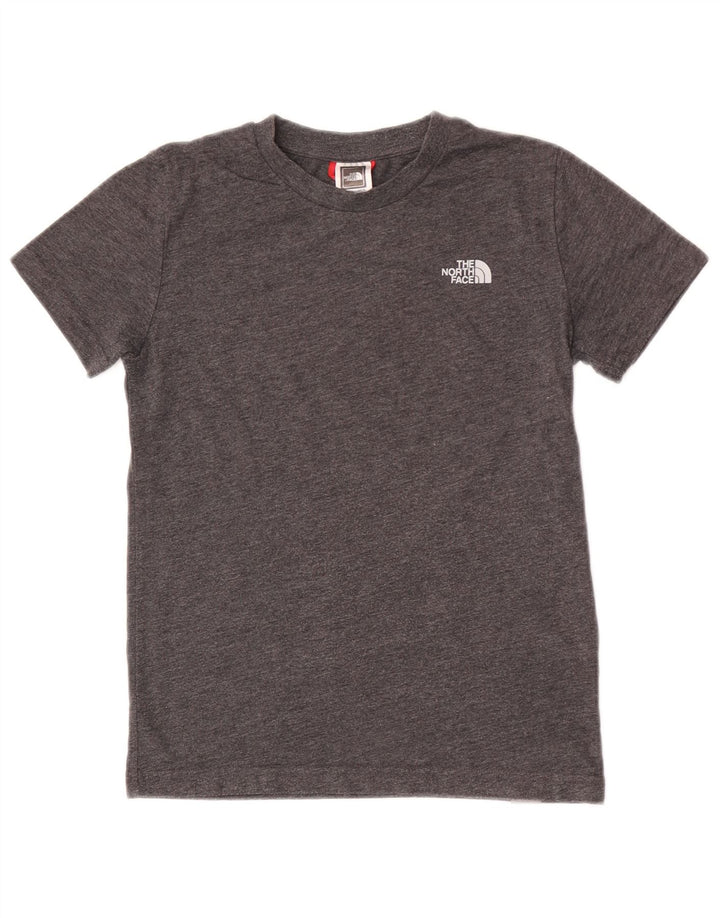 Tricou pentru băieți The North Face Top 9-10 ani, bumbac gri mediu