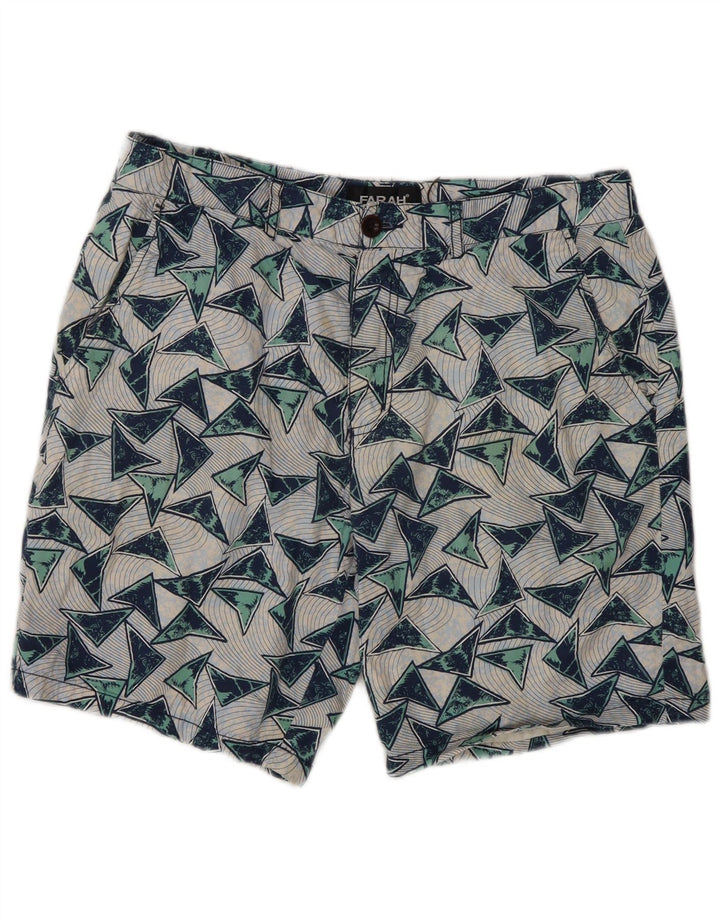 Pantaloni scurți chino pentru bărbați Farah W32 bumbac geometric multicolor mediu
