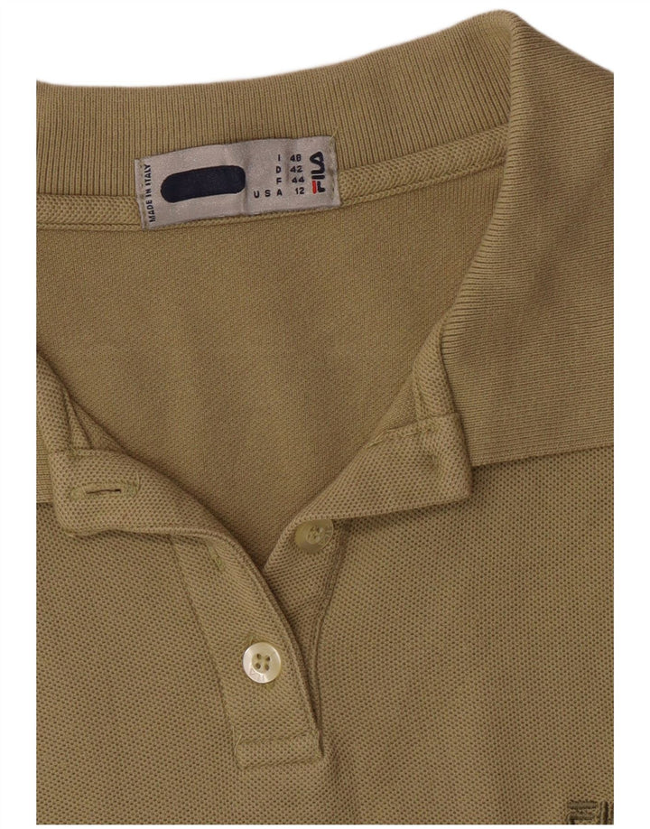 Tricou polo fără mâneci pentru femei FILA IT 48 XL kaki