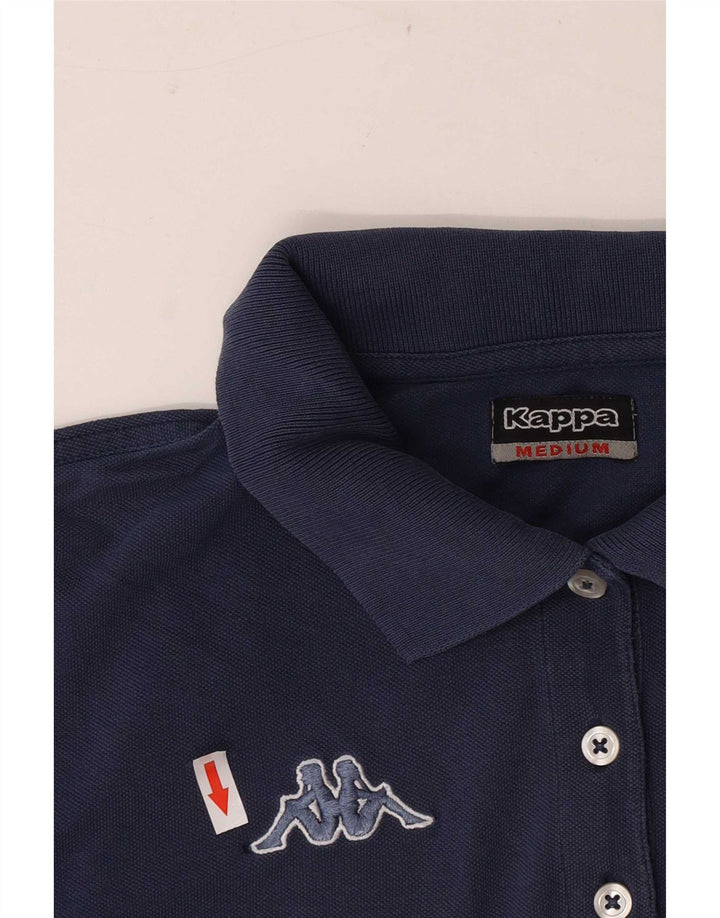 Cămașă polo Kappa pentru femei UK 12 Medium Bluemarin Bumbac