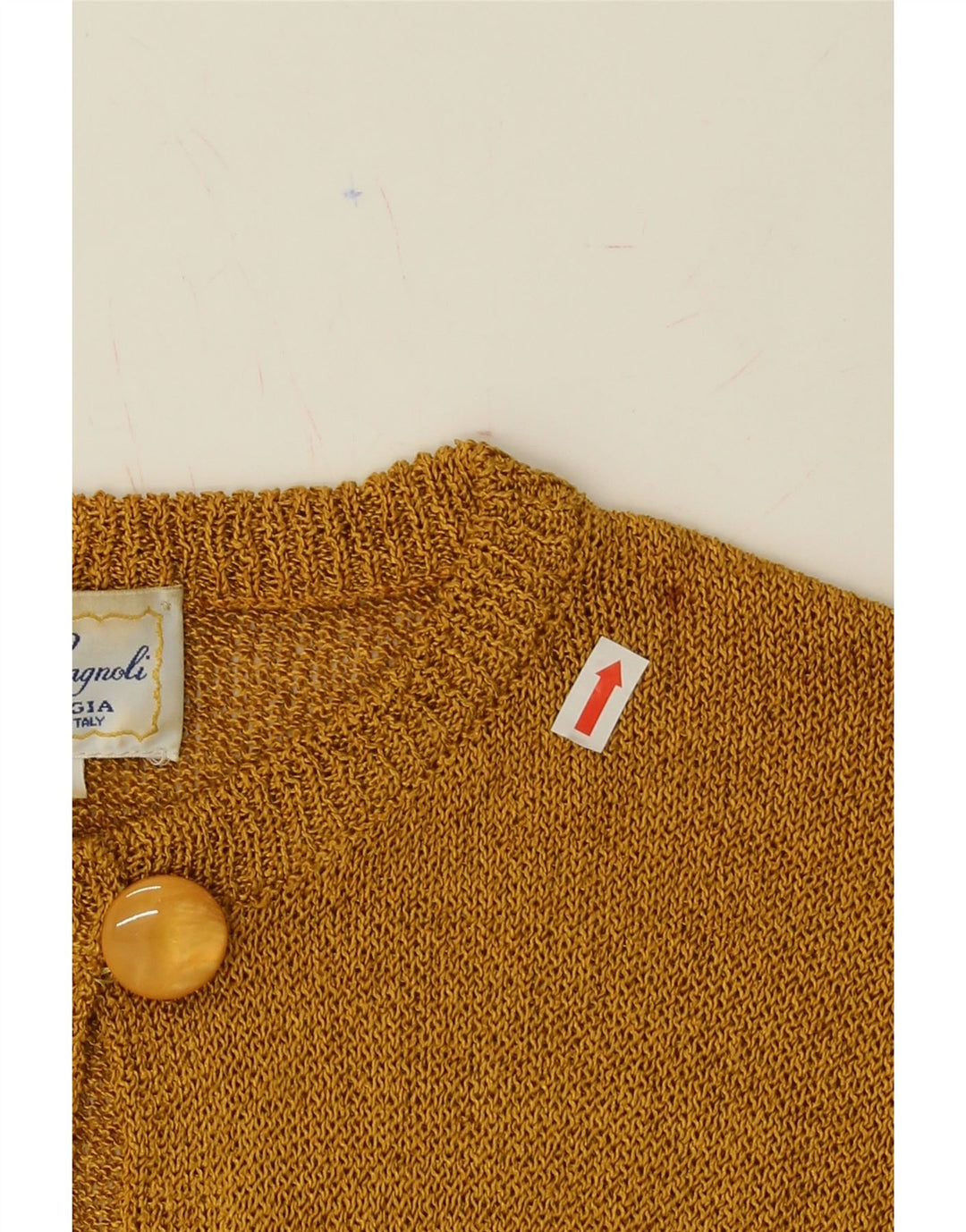 LUISA SPAGNOLI Womens Cardigan Sweater UK 14 Medium Brown Viscose Vintage Luisa Spagnoli and Second-Hand Luisa Spagnoli from Messina Hembry 