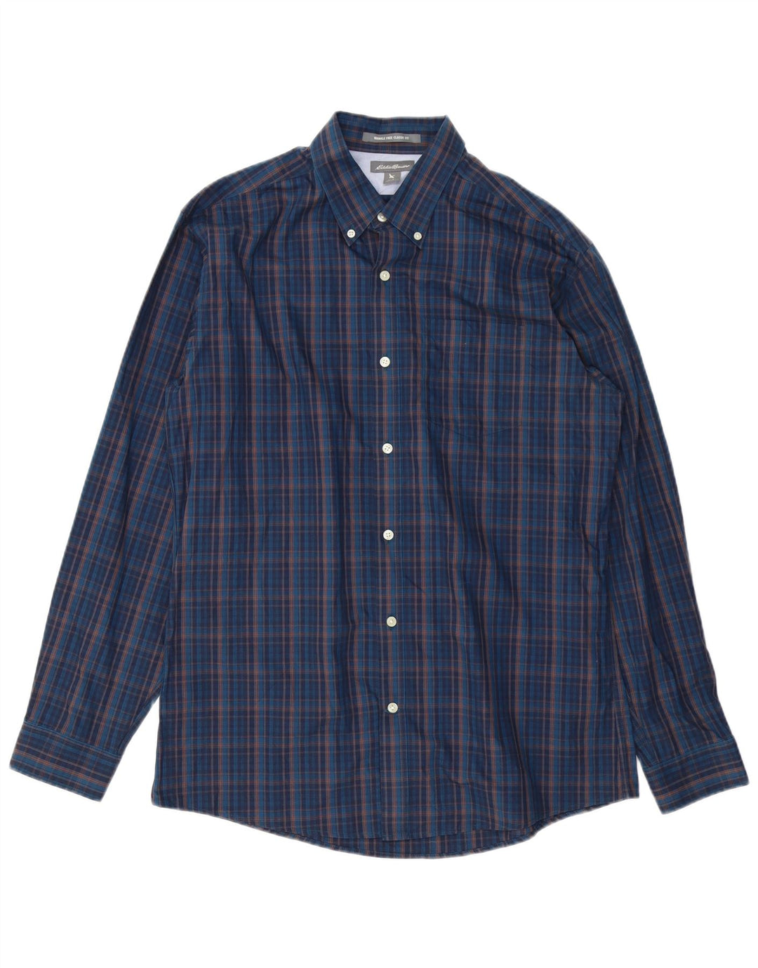 Cămașă pentru bărbați Eddie Bauer, cu potrivire clasică, mare, albastru bleumarin din bumbac