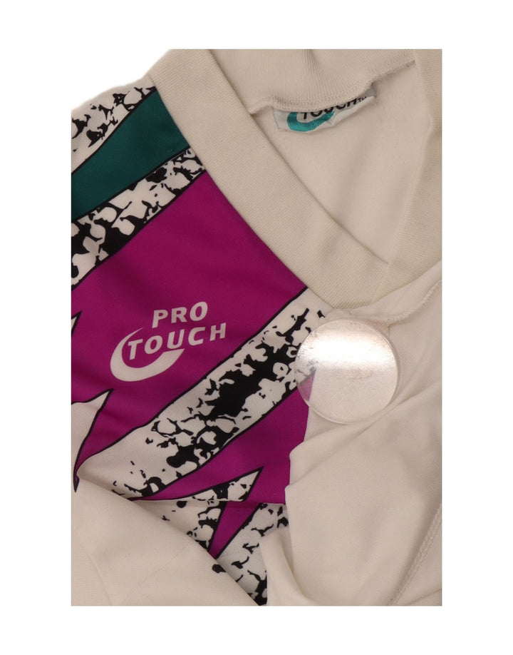 Tricou grafic pentru bărbați Pro Touch Top mare, alb, geometric, sport