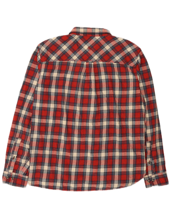 Cămașă de flanel pentru bărbați Fat Face, XL, roșu, din bumbac
