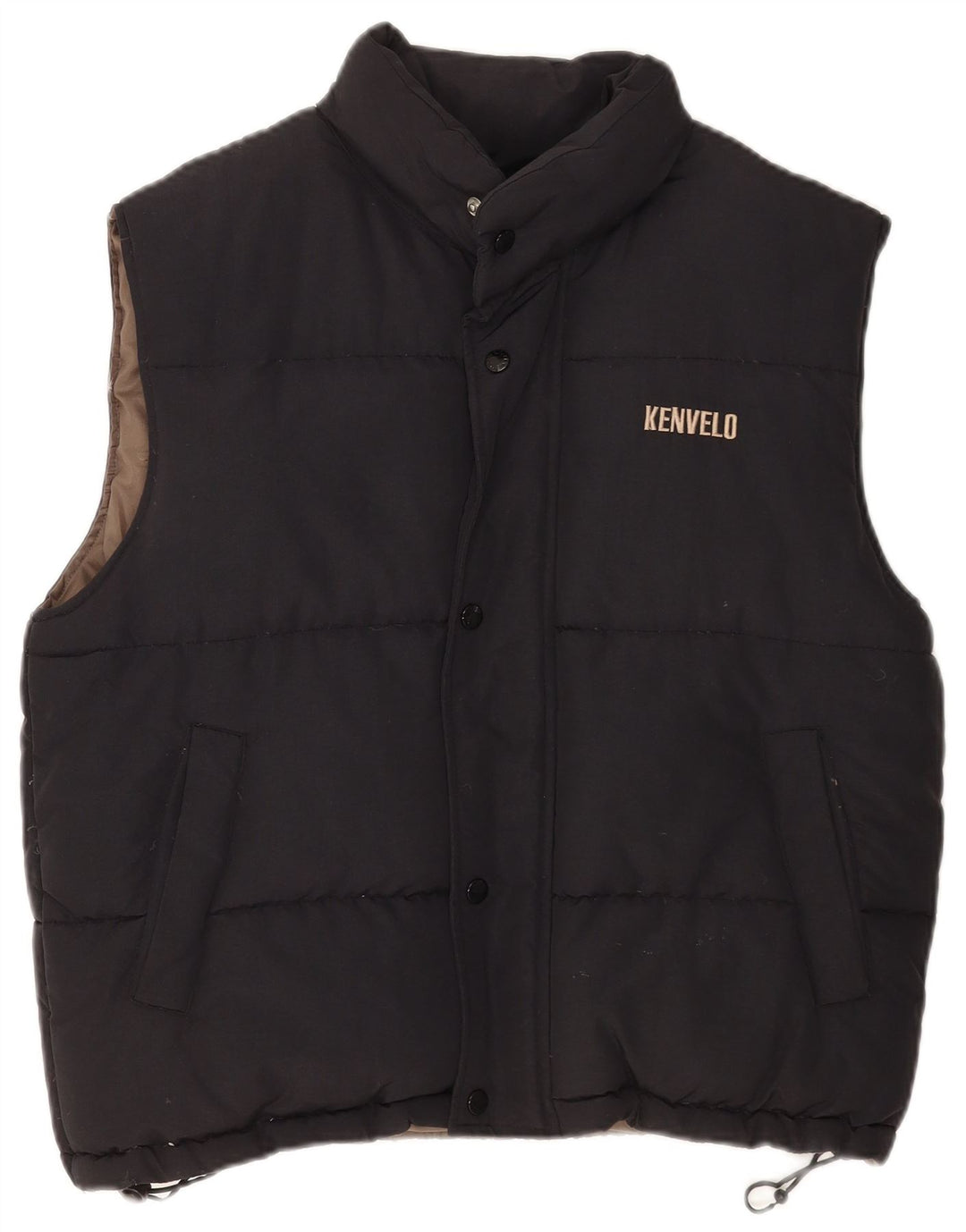 Gilet căptușit pentru bărbați Kenvelo UK 38 Medium Black Nylon