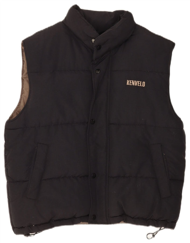 Gilet căptușit pentru bărbați Kenvelo UK 38 Medium Black Nylon