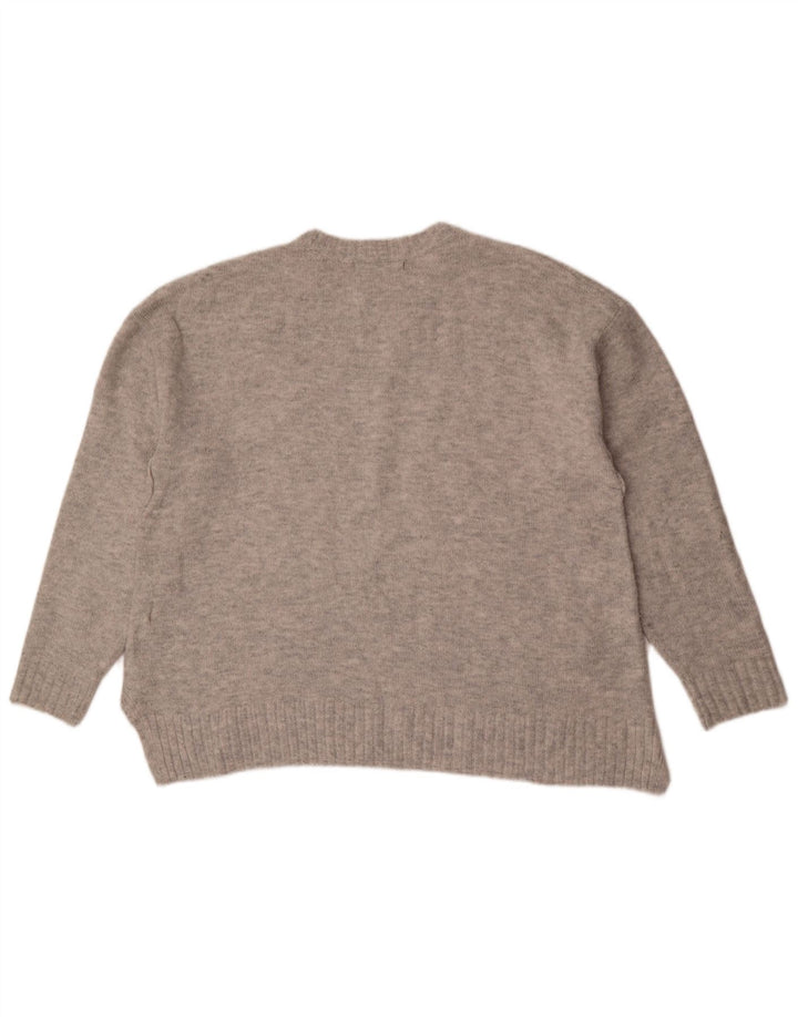 Marks & Spencer Pulover supradimensionat pentru femei cu decolteu rotund, UK 16, mare, gri
