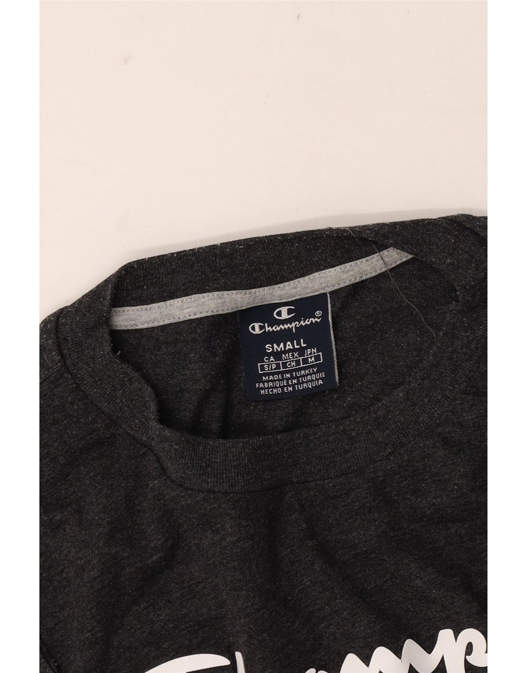 Tricou grafic pentru bărbați CHAMPION Loose Fit Top mic gri